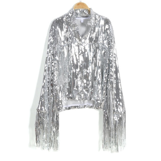 Tassel Sequin Jacket