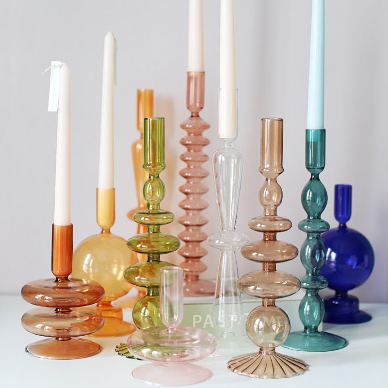 Nordic Glass Candle Holders