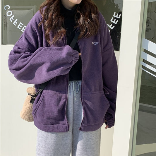 Oversized Zip-up Hoodie