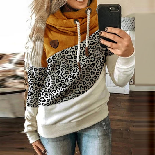 Leopard Hooded Sweatshirt