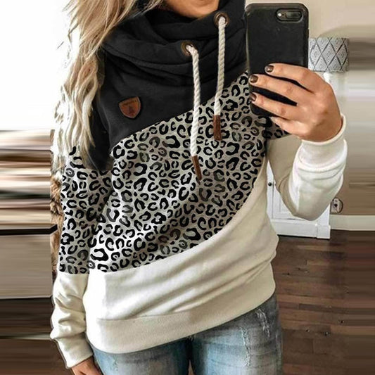 Leopard Hooded Sweatshirt