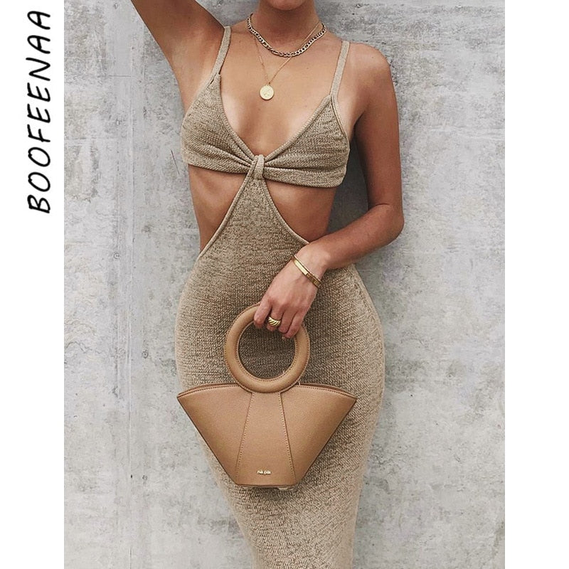 Cutout Backless Bodycon Dress